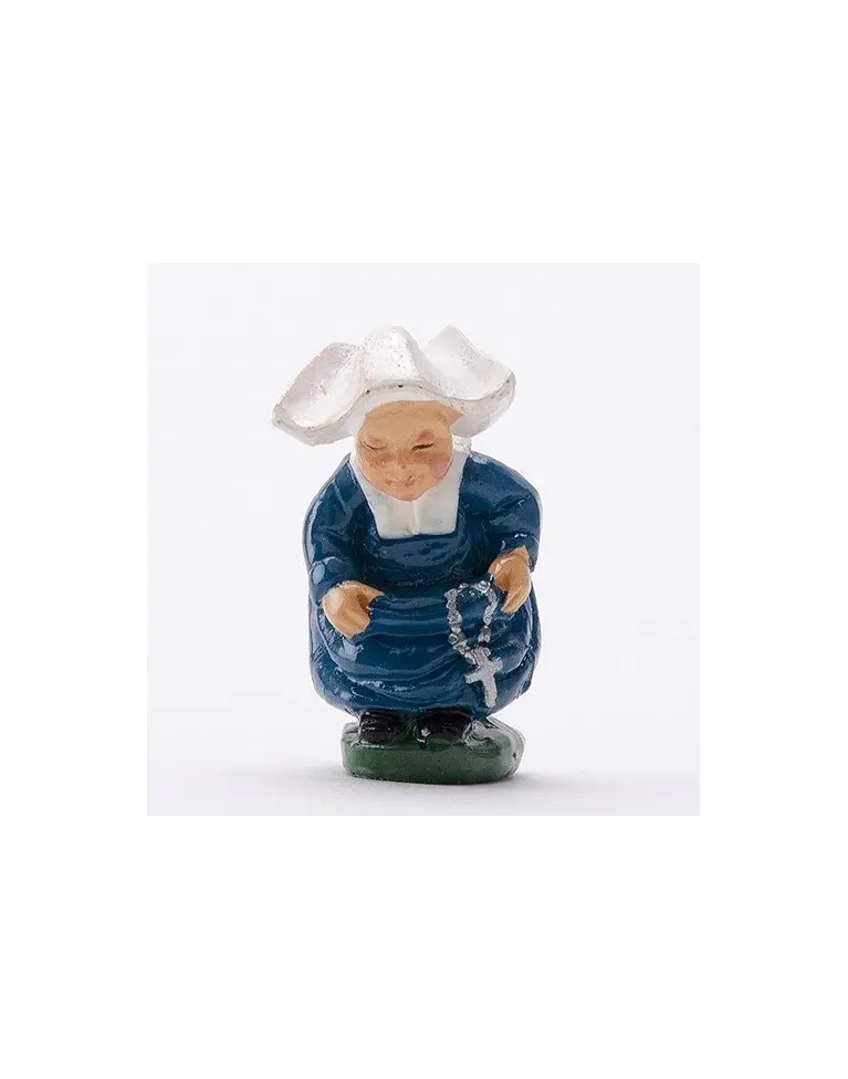 High-Quality Resin Nun Caganer Figure - Buy Now