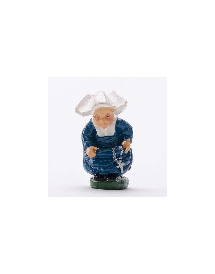 High-Quality Resin Nun Caganer Figure - Buy Now