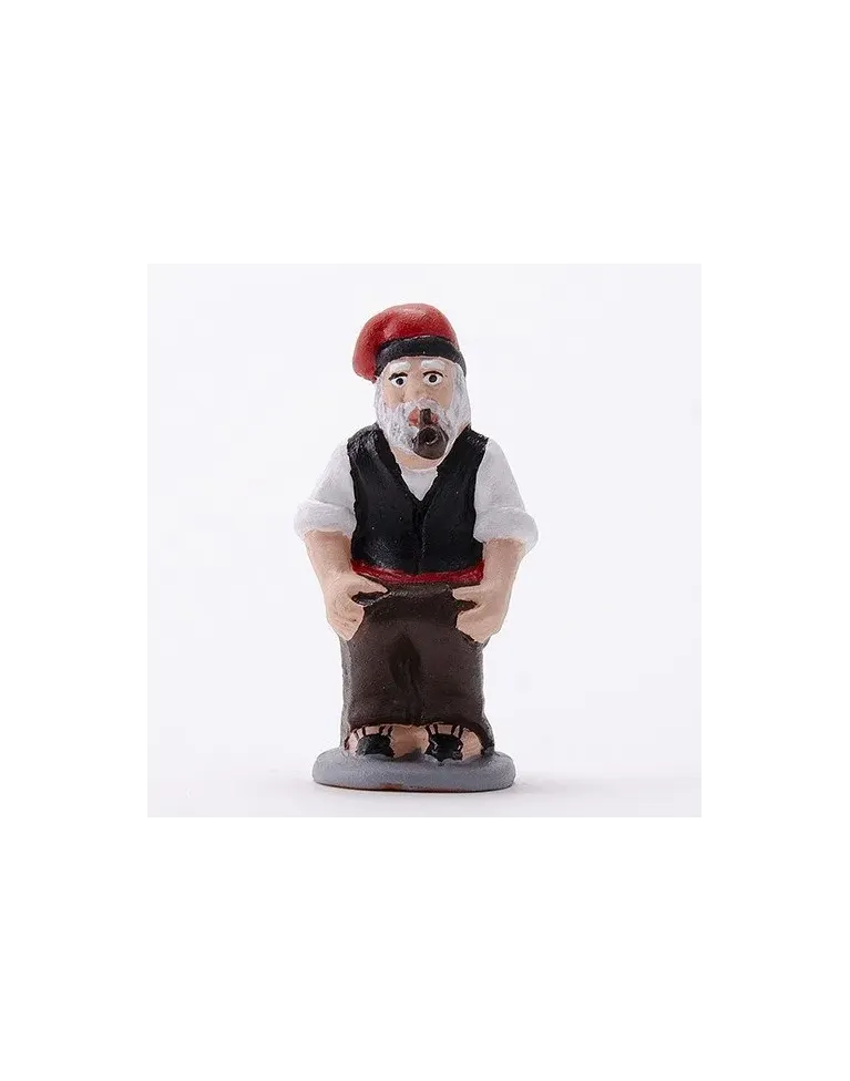 High-Quality Catalan Farmer Grandfather with Pipe Caganer Figure - Buy