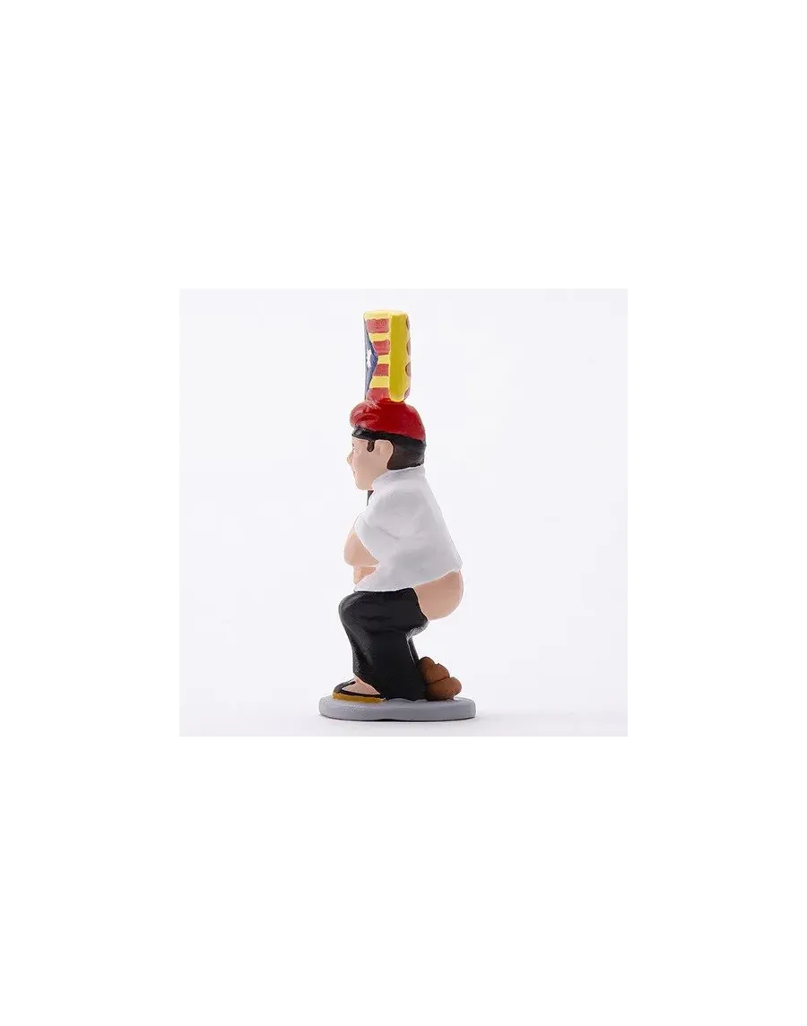 Figurine de Caganer Indépendantiste avec Drapeau de Haute Qualité - Achetez Maintenant