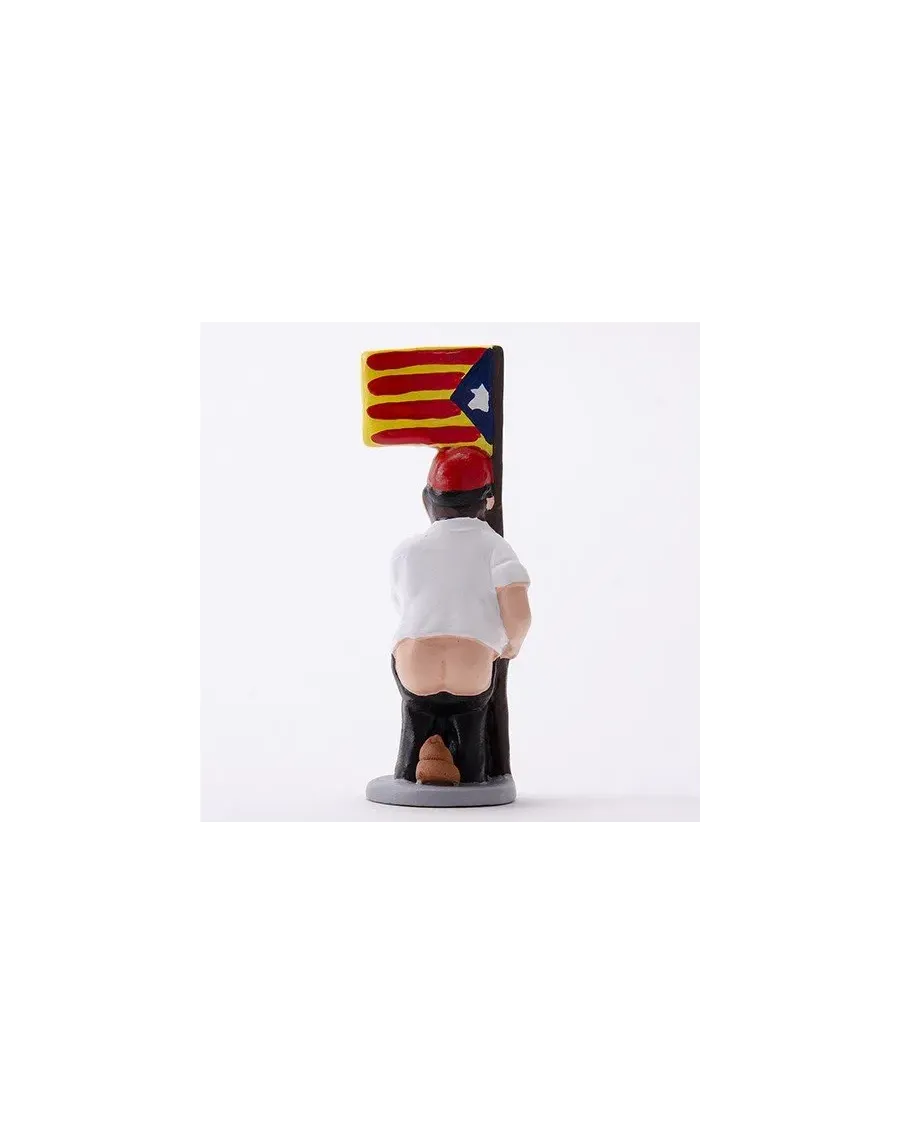 Figurine de Caganer Indépendantiste avec Drapeau de Haute Qualité - Achetez Maintenant