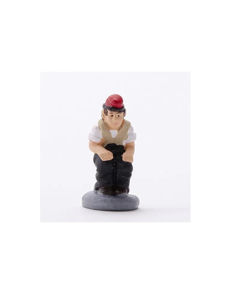 Figura de Caganer Campesino Catalán 3cm de Alta Calidad - Compra Ahora