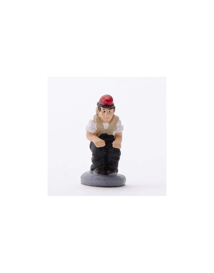 Figura de Caganer Campesino Catalán 3cm de Alta Calidad - Compra Ahora