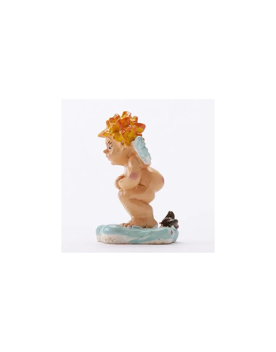 High-Quality Angel Resin Caganer Figure - Buy Now