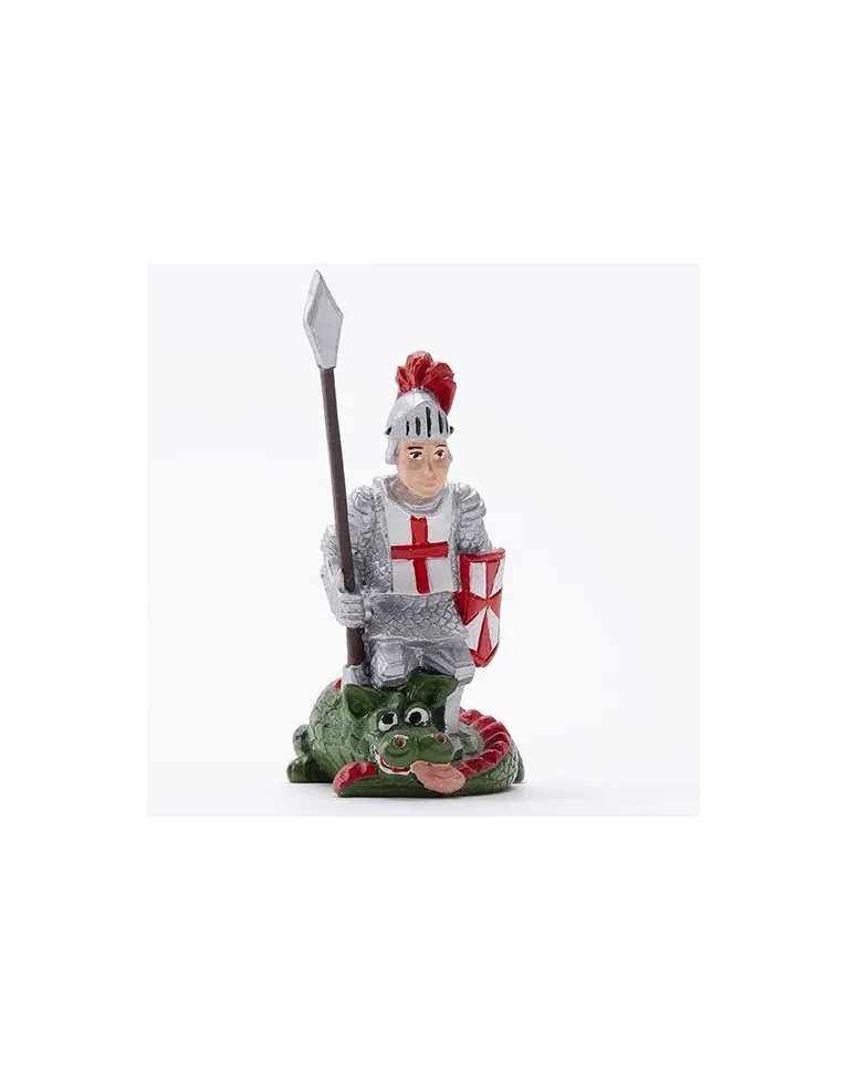 High-Quality Sant Jordi Knight and Dragon Caganer Figure - Buy Now