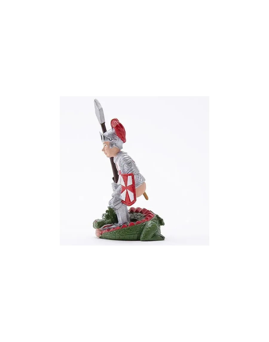 High-Quality Sant Jordi Knight and Dragon Caganer Figure - Buy Now