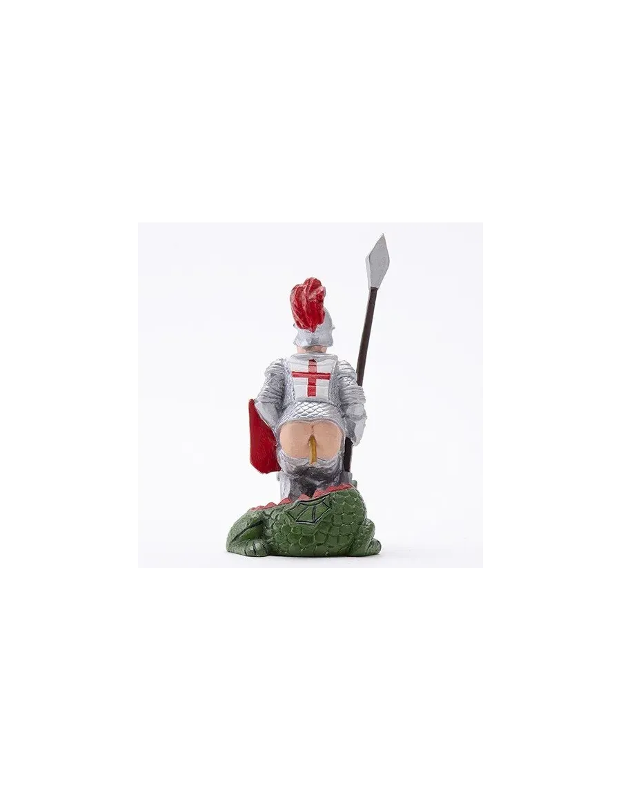 High-Quality Sant Jordi Knight and Dragon Caganer Figure - Buy Now