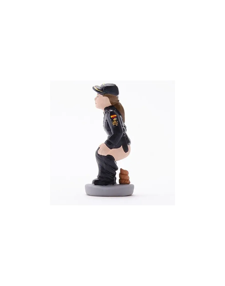 Figurine de Caganer Police Nationale Femme de Haute Qualité - Achetez Maintenant