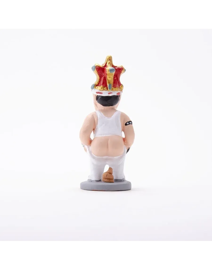 Figura de Caganer Freddie Mercury con Corona de Alta Calidad - Compra Ahora