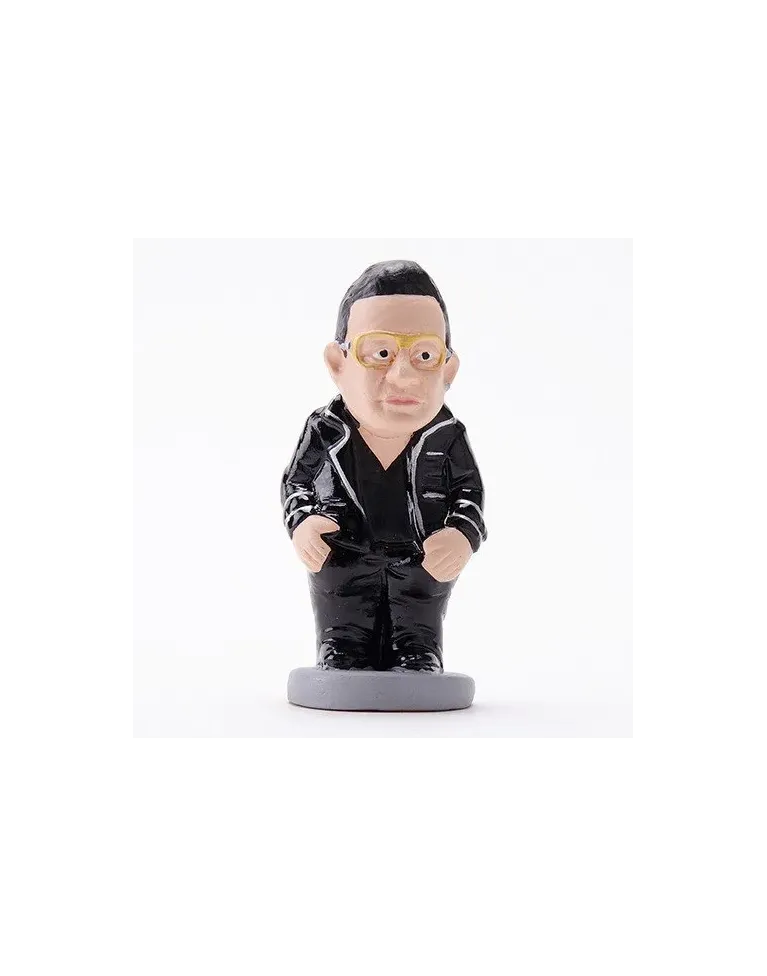 Figura de Caganer Bono U2 de Alta Calidad - Compra Ahora