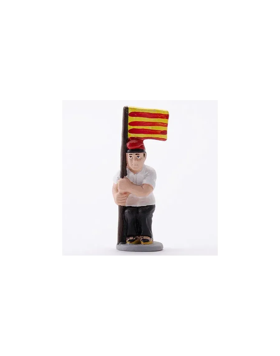 High-Quality Caganer Figure with Senyera - Buy Now