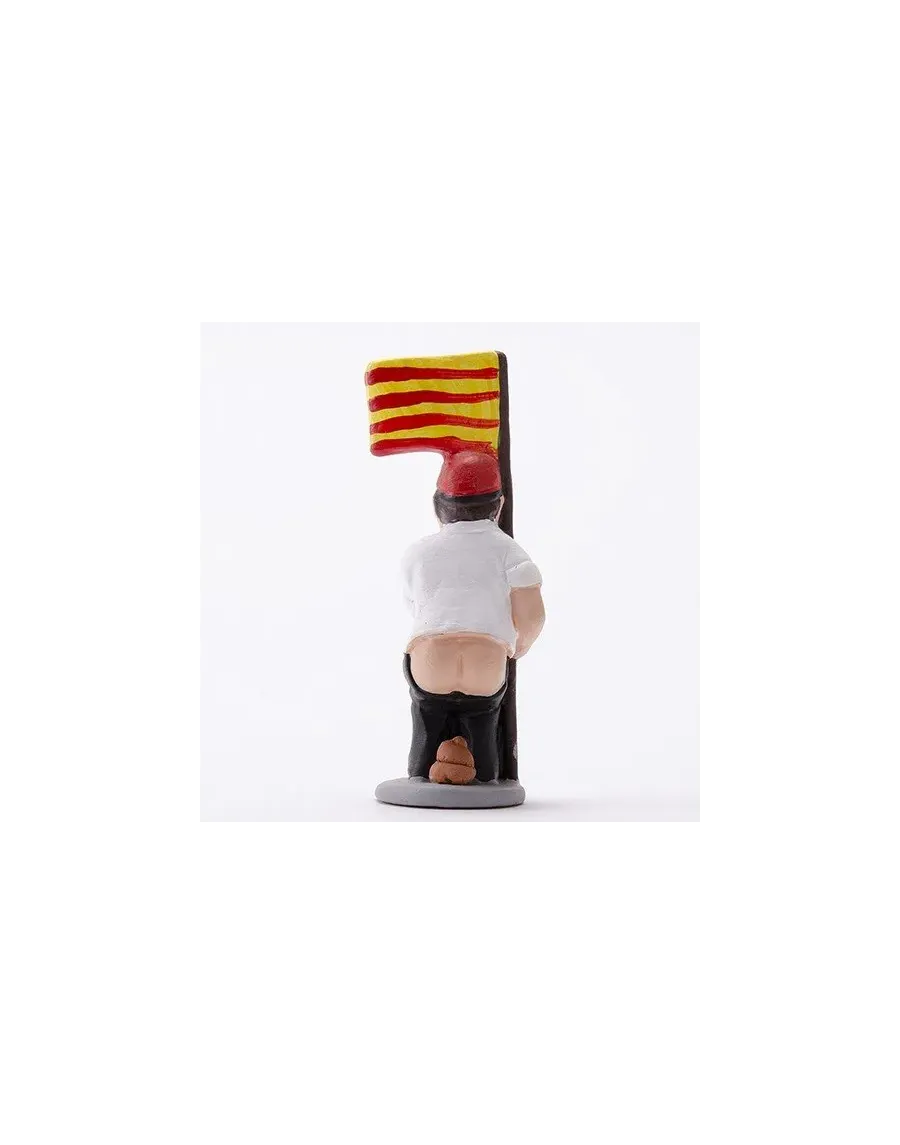 High-Quality Caganer Figure with Senyera - Buy Now