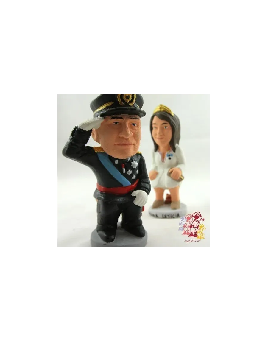 High-Quality King Felipe and Queen Letizia Caganer Figurine - Buy Now