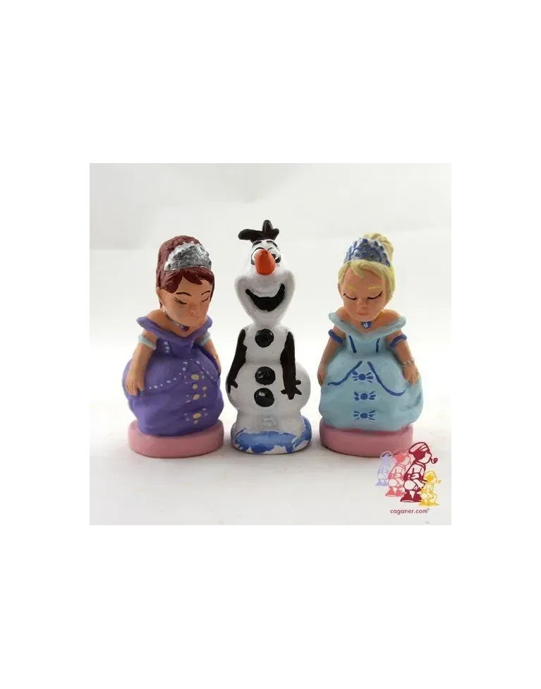 Caganers Bonhomme de neige et princesses