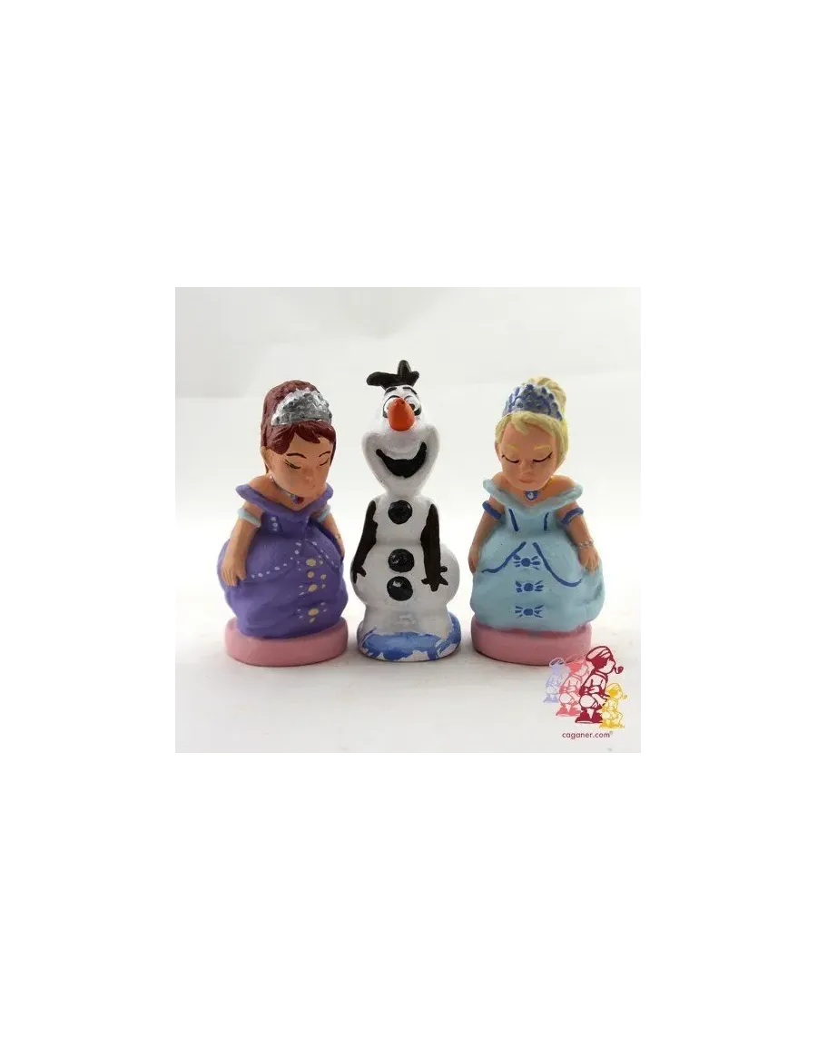 Caganers Bonhomme de neige et princesses