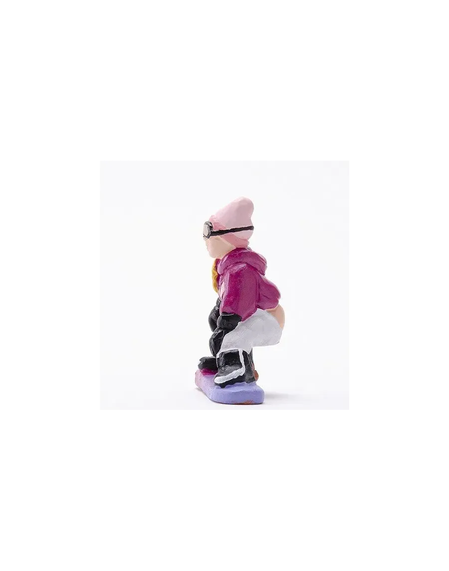 High-Quality Snowboard Woman Caganer Figure - Buy Now