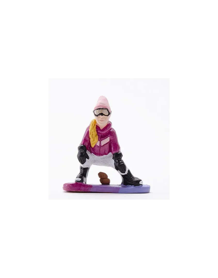 High-Quality Snowboard Woman Caganer Figure - Buy Now