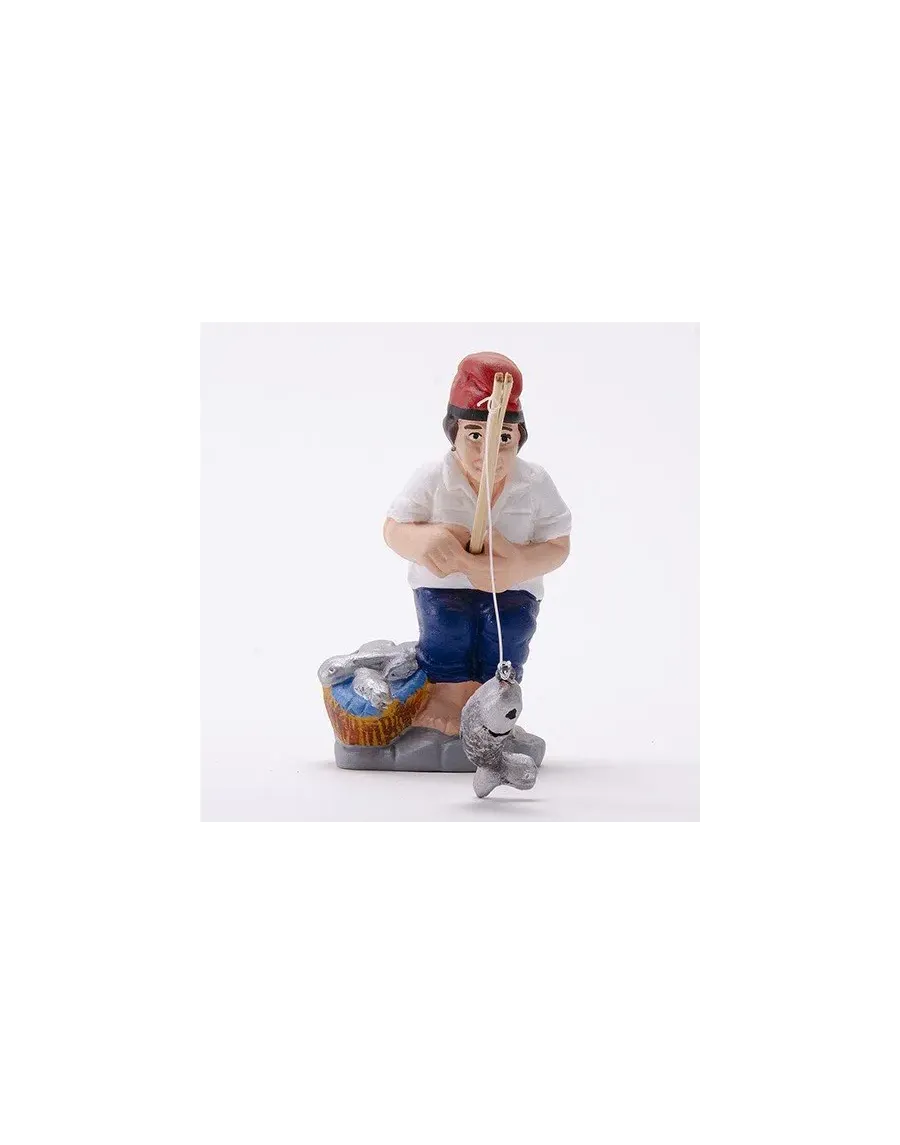 High-Quality Fisherman Caganer Figure - Buy Now