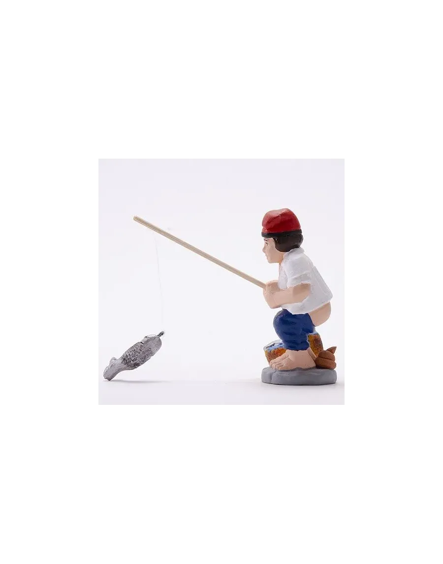 High-Quality Fisherman Caganer Figure - Buy Now