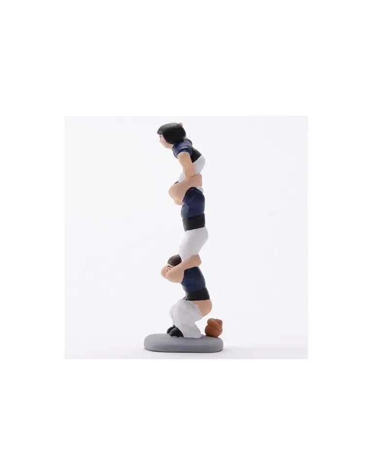 Figura de Caganer Casteller Blau Marí d'Alta Qualitat - Compra Ara