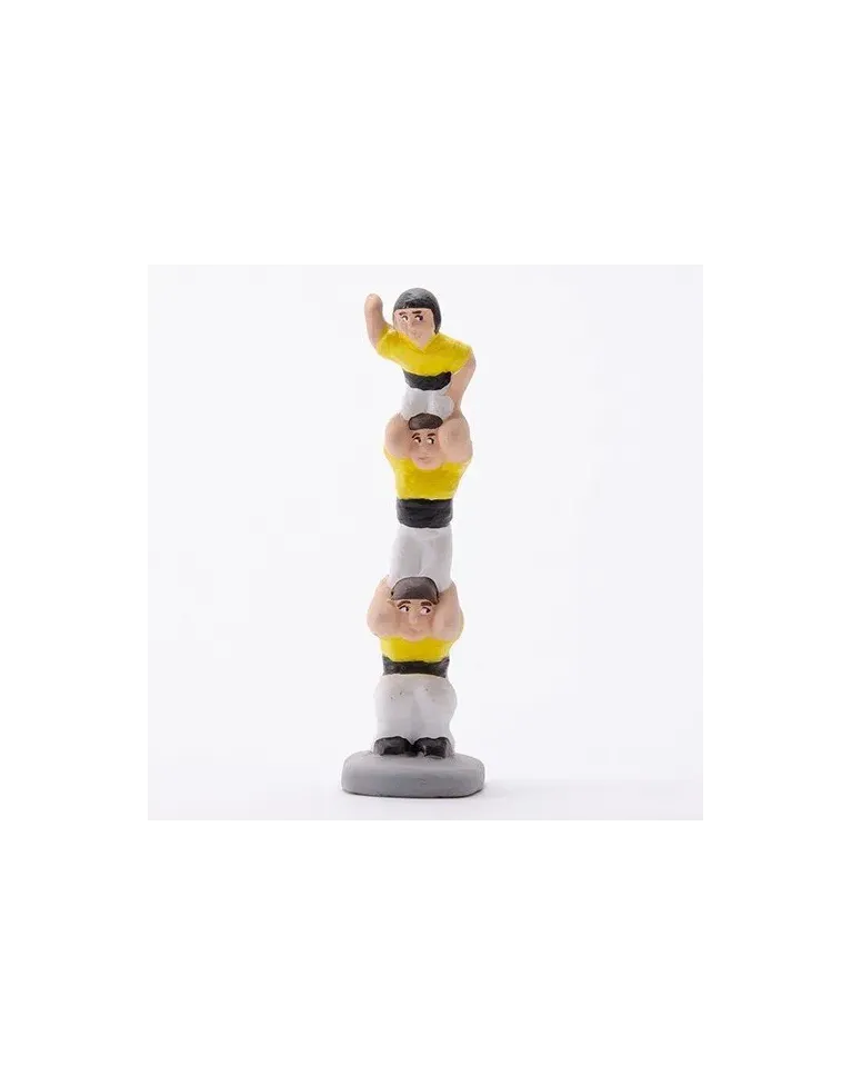 Figura de Caganer Casteller Groc d'Alta Qualitat - Compra Ara