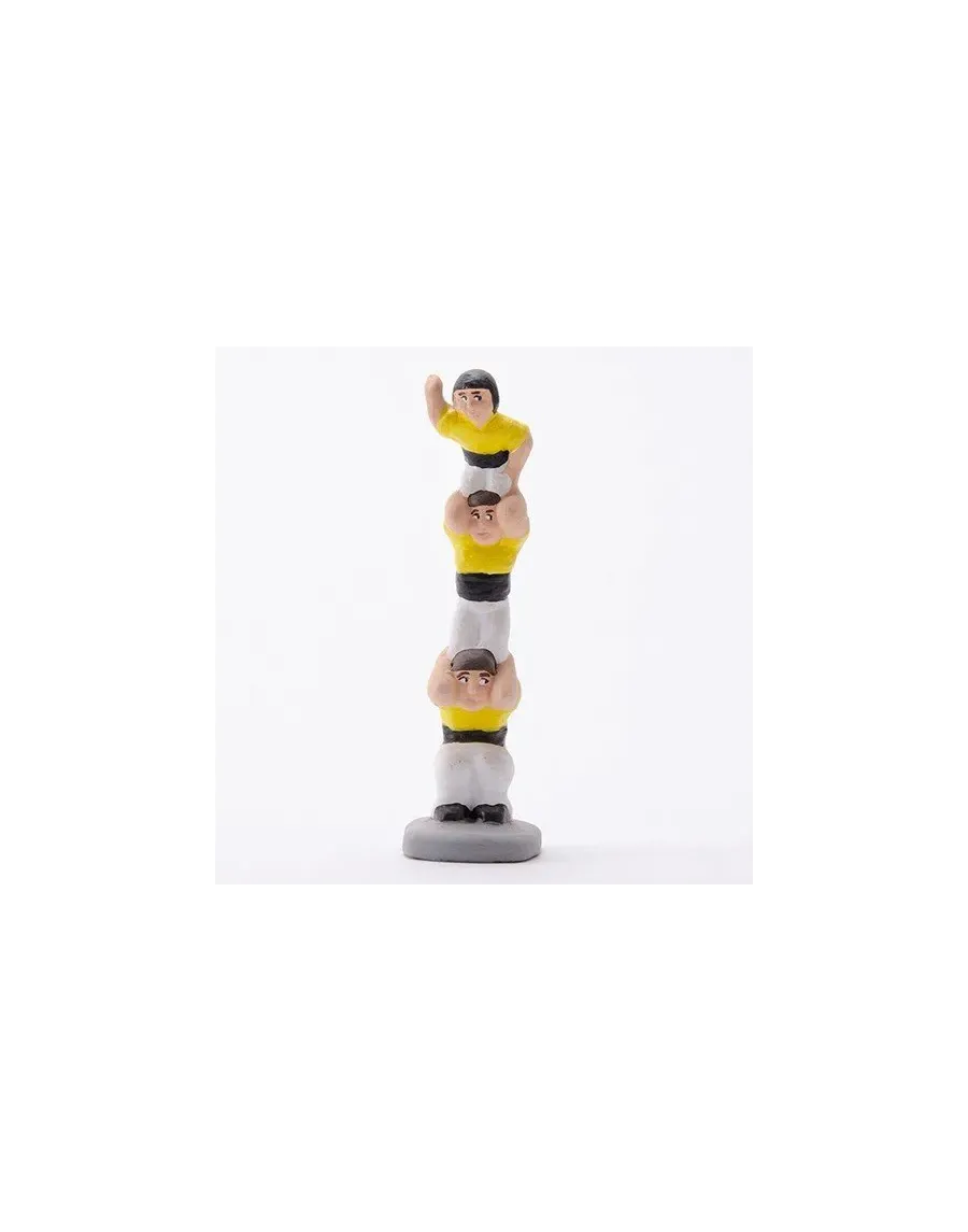 Figura de Caganer Casteller Groc d'Alta Qualitat - Compra Ara