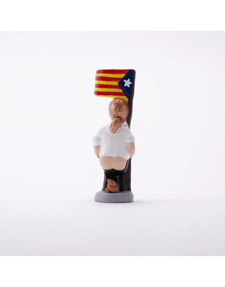 Caganer Independentista Chica Bandera