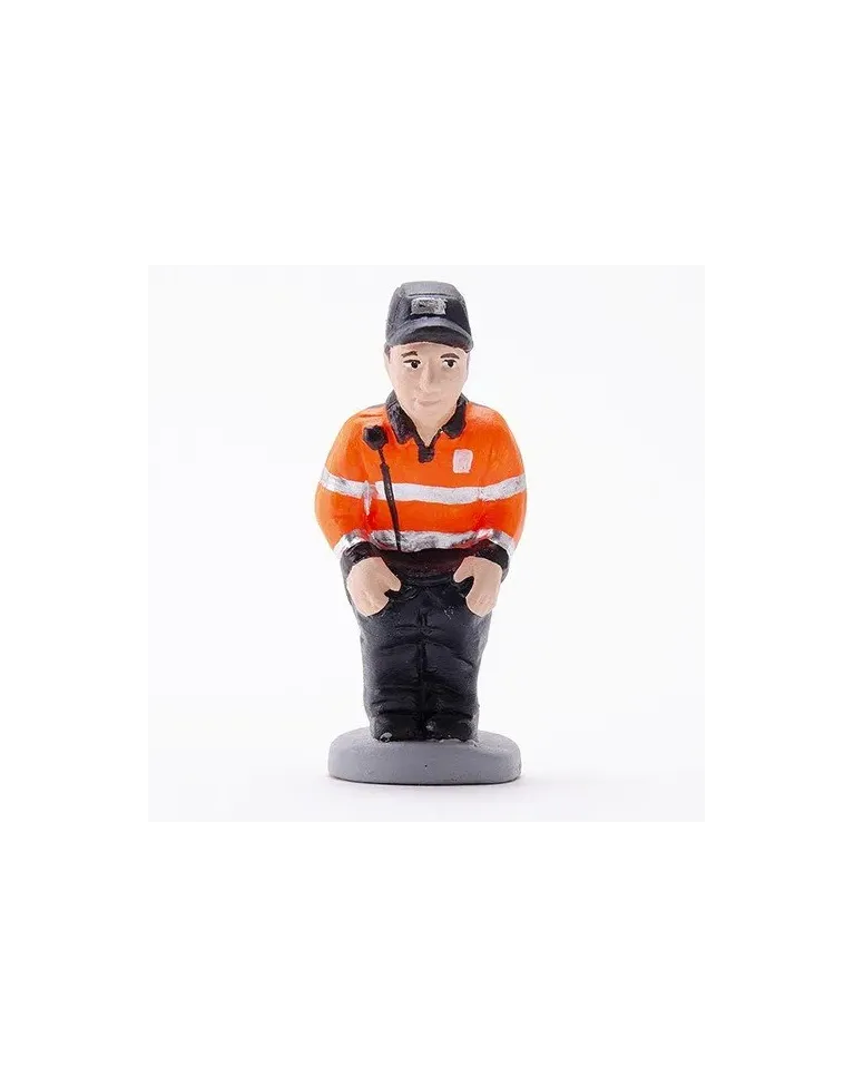 Figurine de Caganer Agent Civique de Haute Qualité. Achetez Maintenant