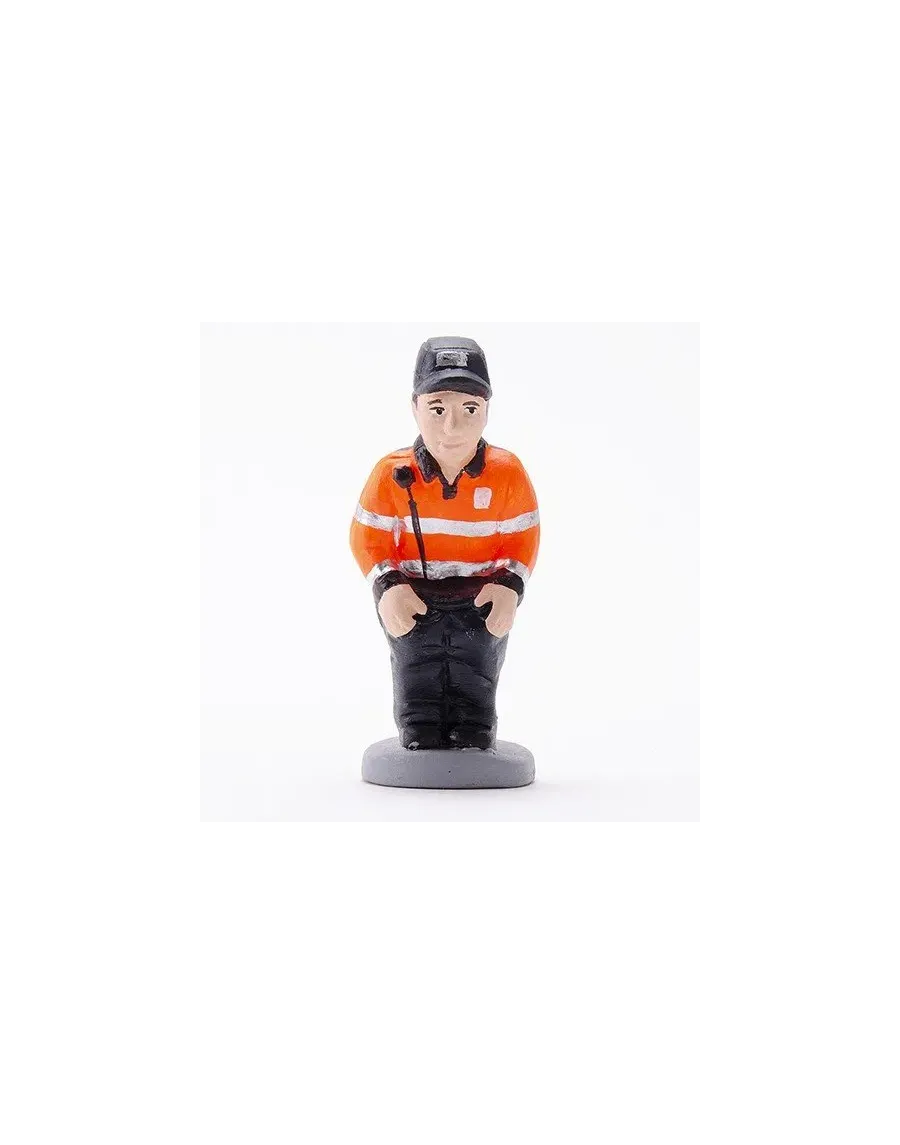 Figurine de Caganer Agent Civique de Haute Qualité. Achetez Maintenant