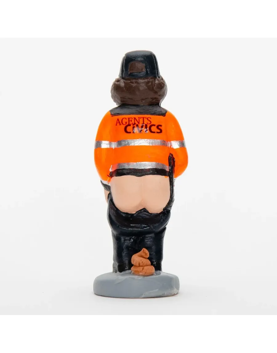 Figurine de Caganer Agent Civique de Haute Qualité. Achetez Maintenant