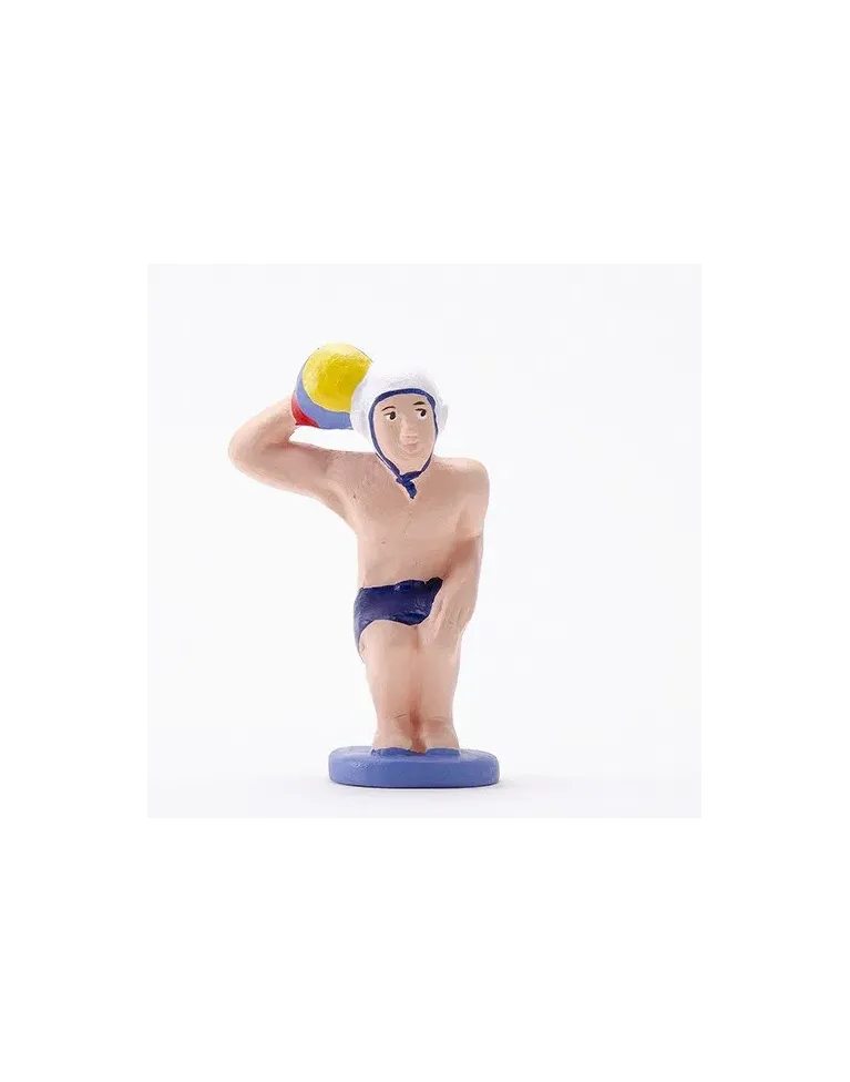 Figurine de Caganer Waterpolo Blanc de Haute Qualité - Achetez Maintenant