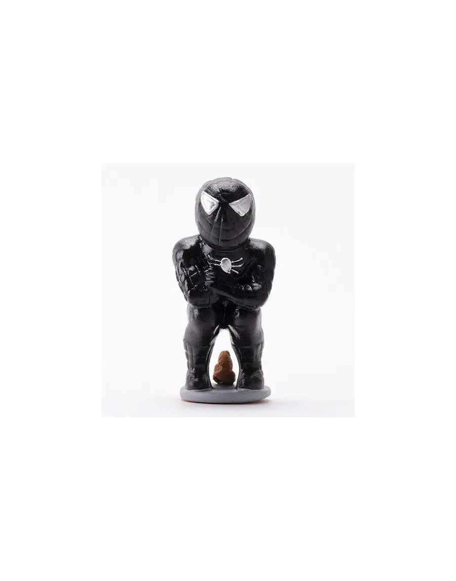 High-Quality Caganer Spiderman Black Figure - Shop Now