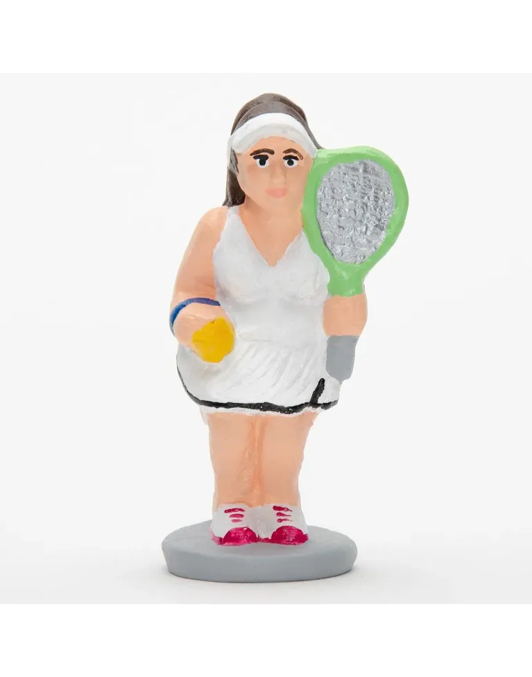 High-Quality Female Tennis Player Caganer Figure - Buy Now