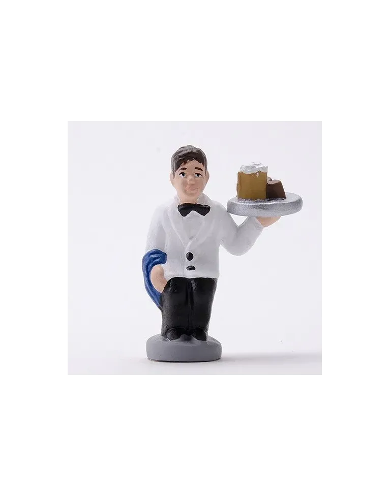 High-Quality Waiter Caganer Figure - Buy Now