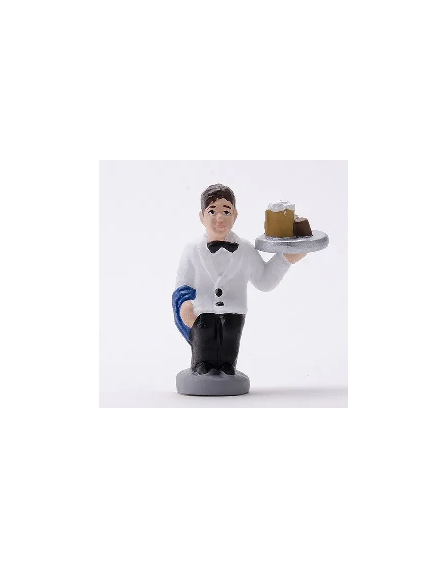 High-Quality Waiter Caganer Figure - Buy Now