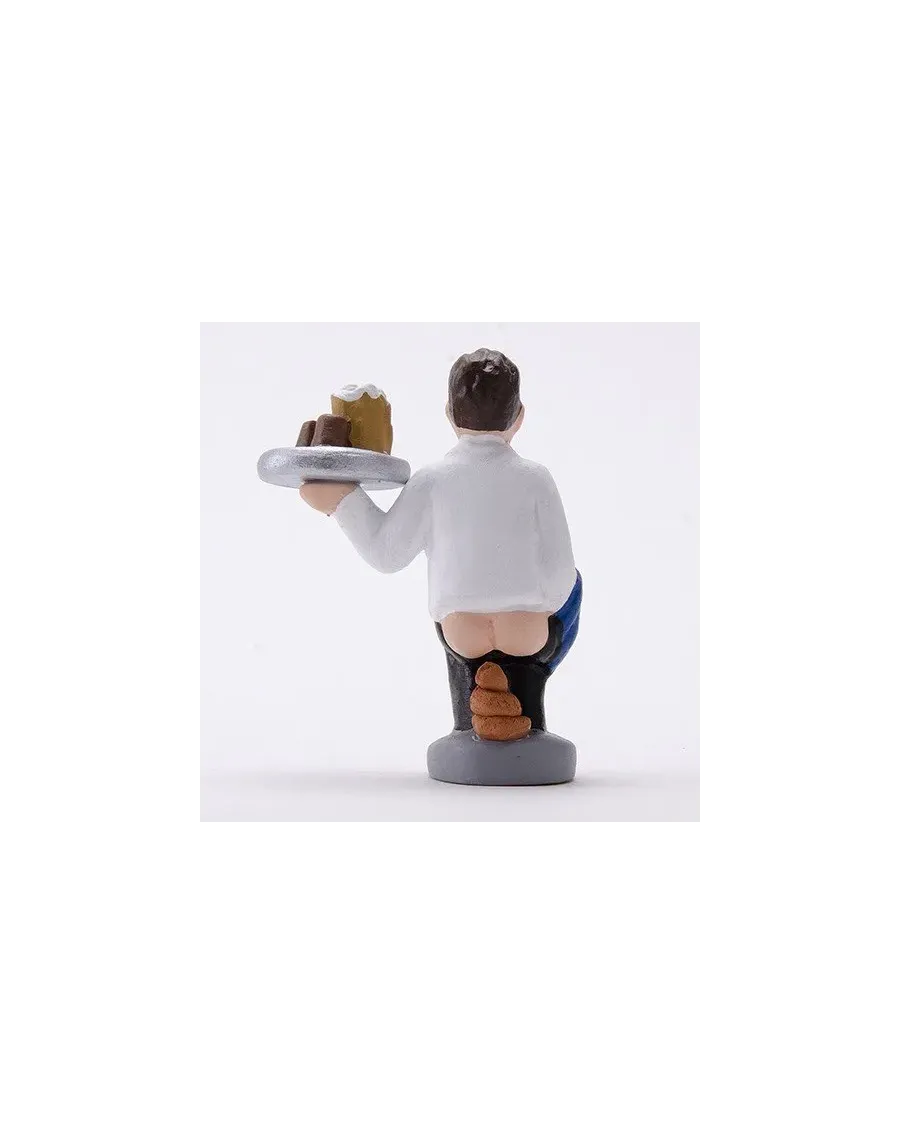 High-Quality Waiter Caganer Figure - Buy Now