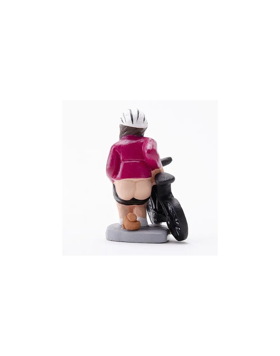 High-Quality Female Cyclist Caganer Figure - Buy Now