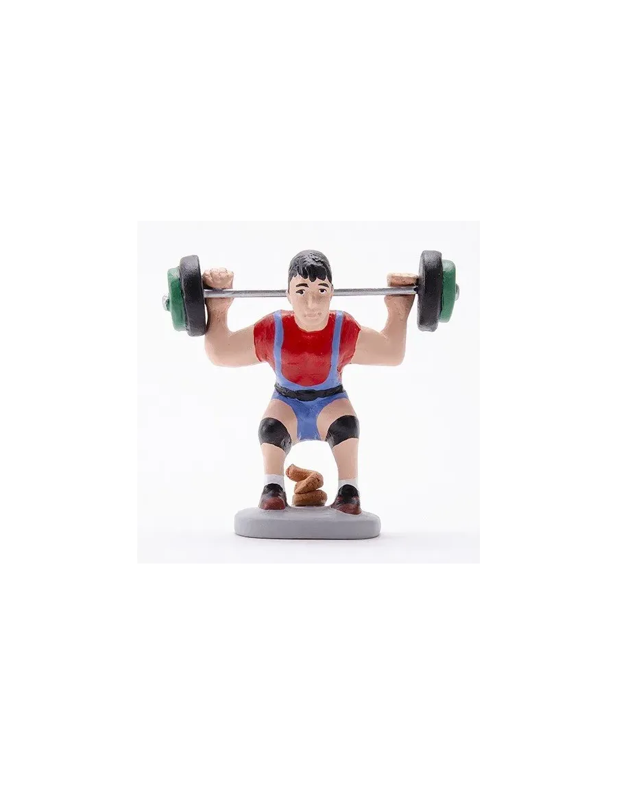 High-Quality Weightlifter Caganer Figure - Buy Now