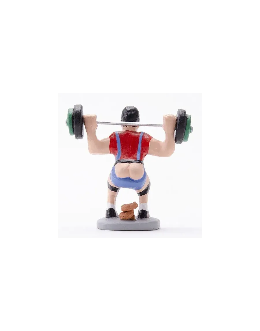 High-Quality Weightlifter Caganer Figure - Buy Now