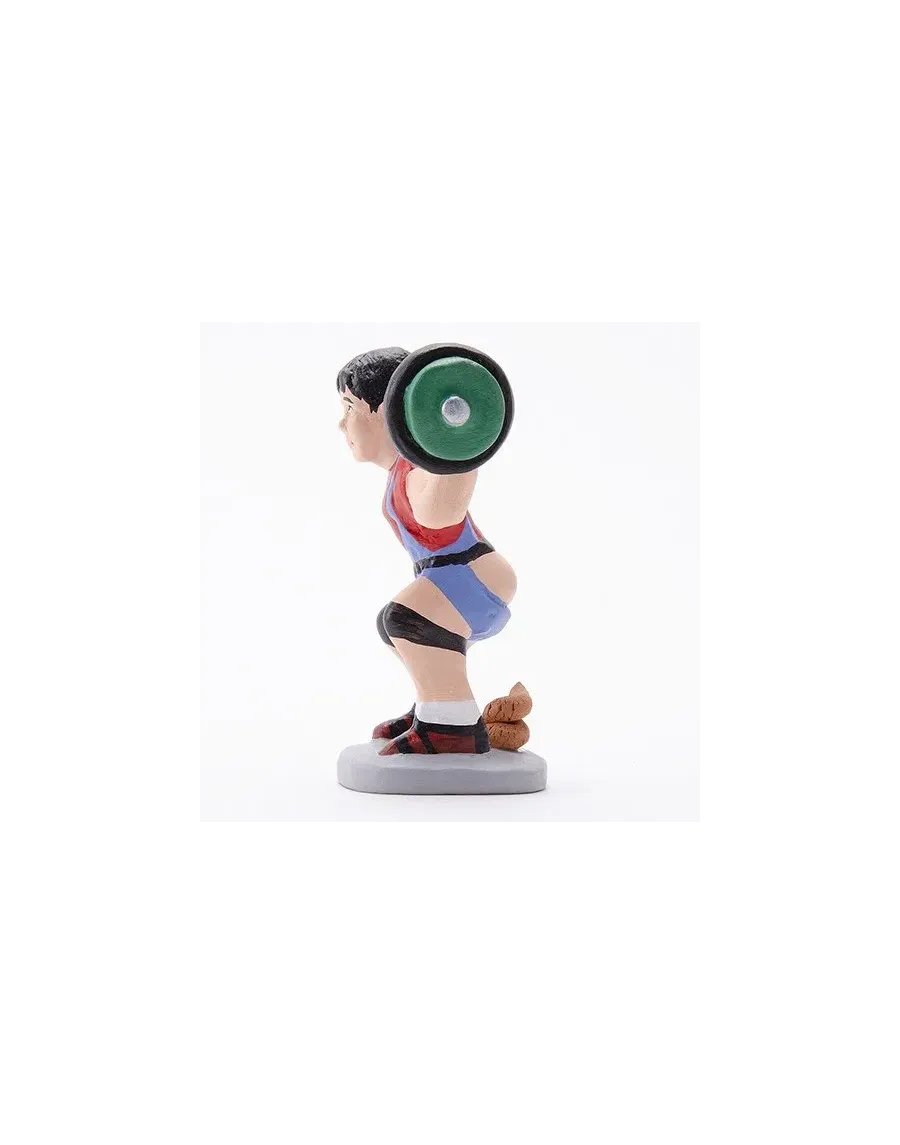 High-Quality Weightlifter Caganer Figure - Buy Now