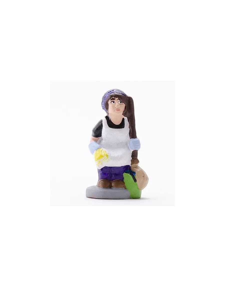 High-Quality Cleaning Lady Caganer Figure - Buy Now