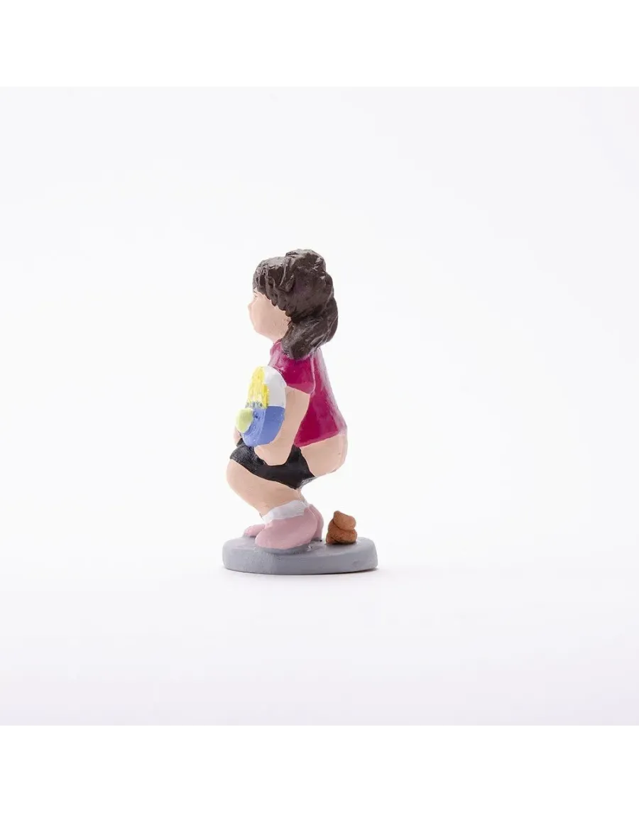 High-Quality Female Padel Player Caganer Figure - Buy Now