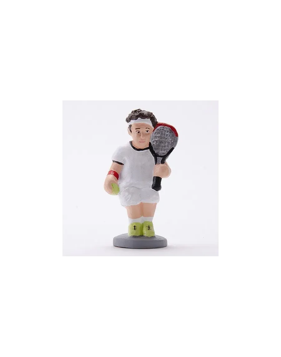 Caganer boy tennis player