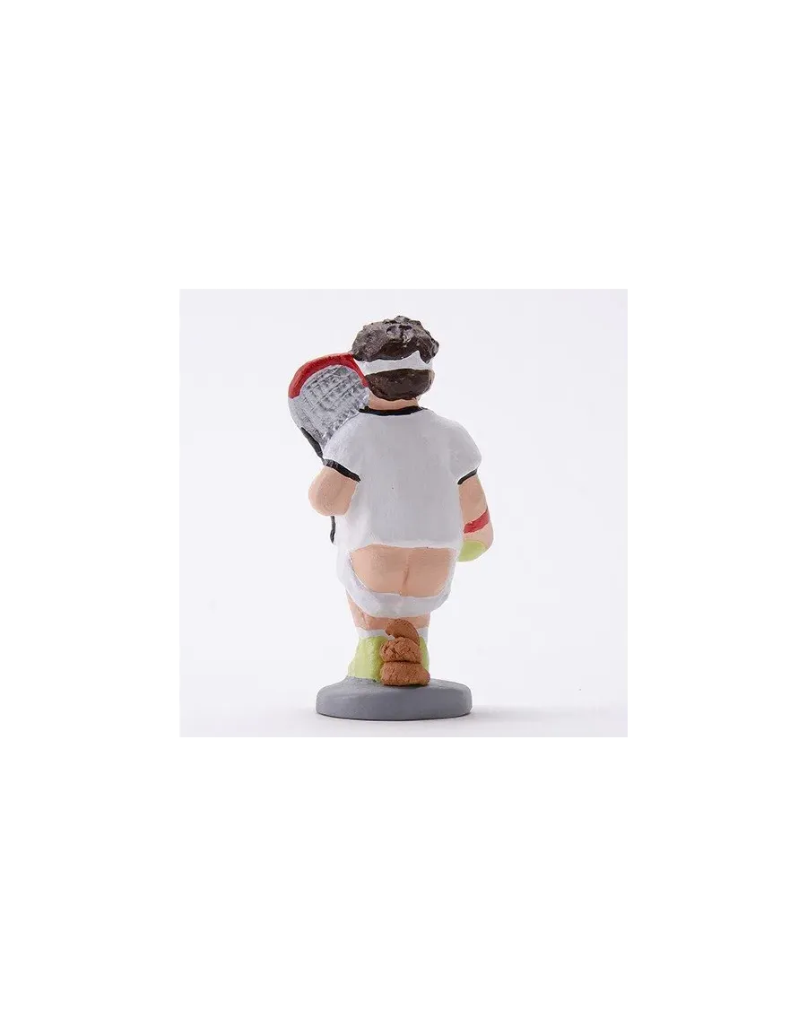 Caganer boy tennis player