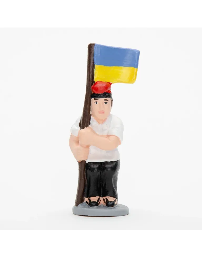 Figura de Caganer Bandera Ucraniana de Alta Calidad - Compra Ahora