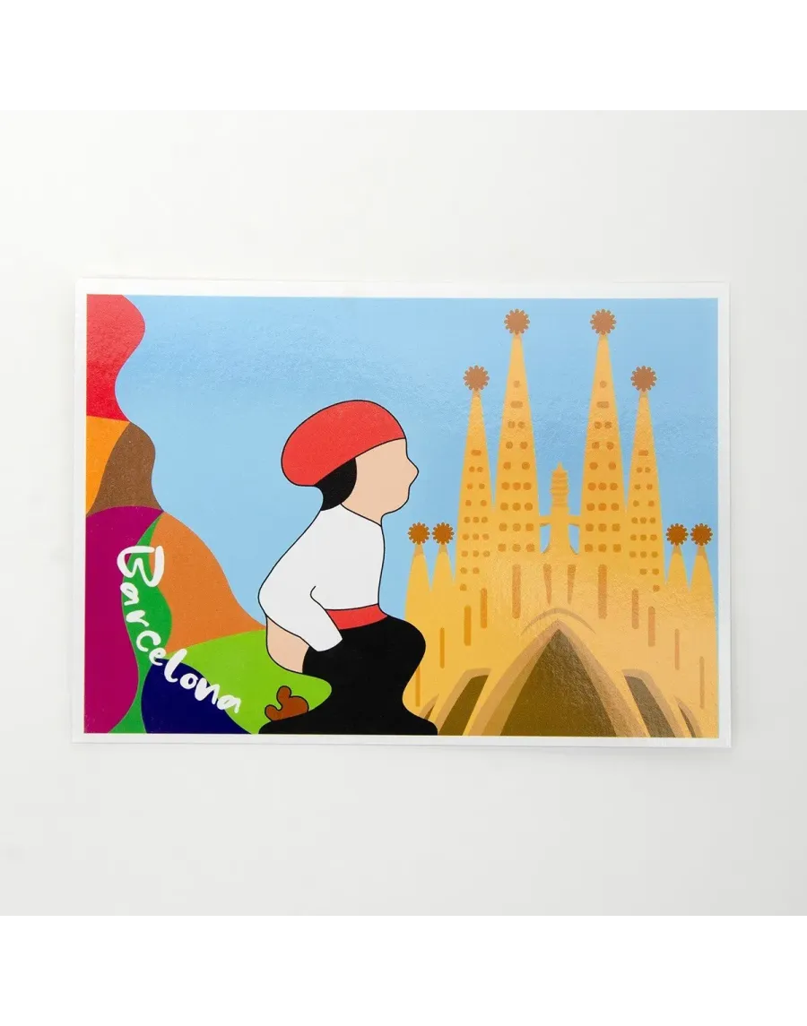 La Postal del Caganer Sagrada Familia de Alta Calidad - Compra Ahora