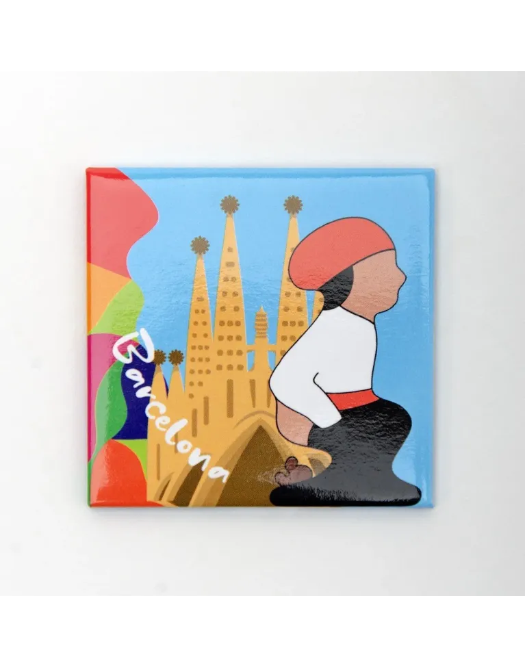 High-Quality Barcelona Caganer Magnet - Buy Now