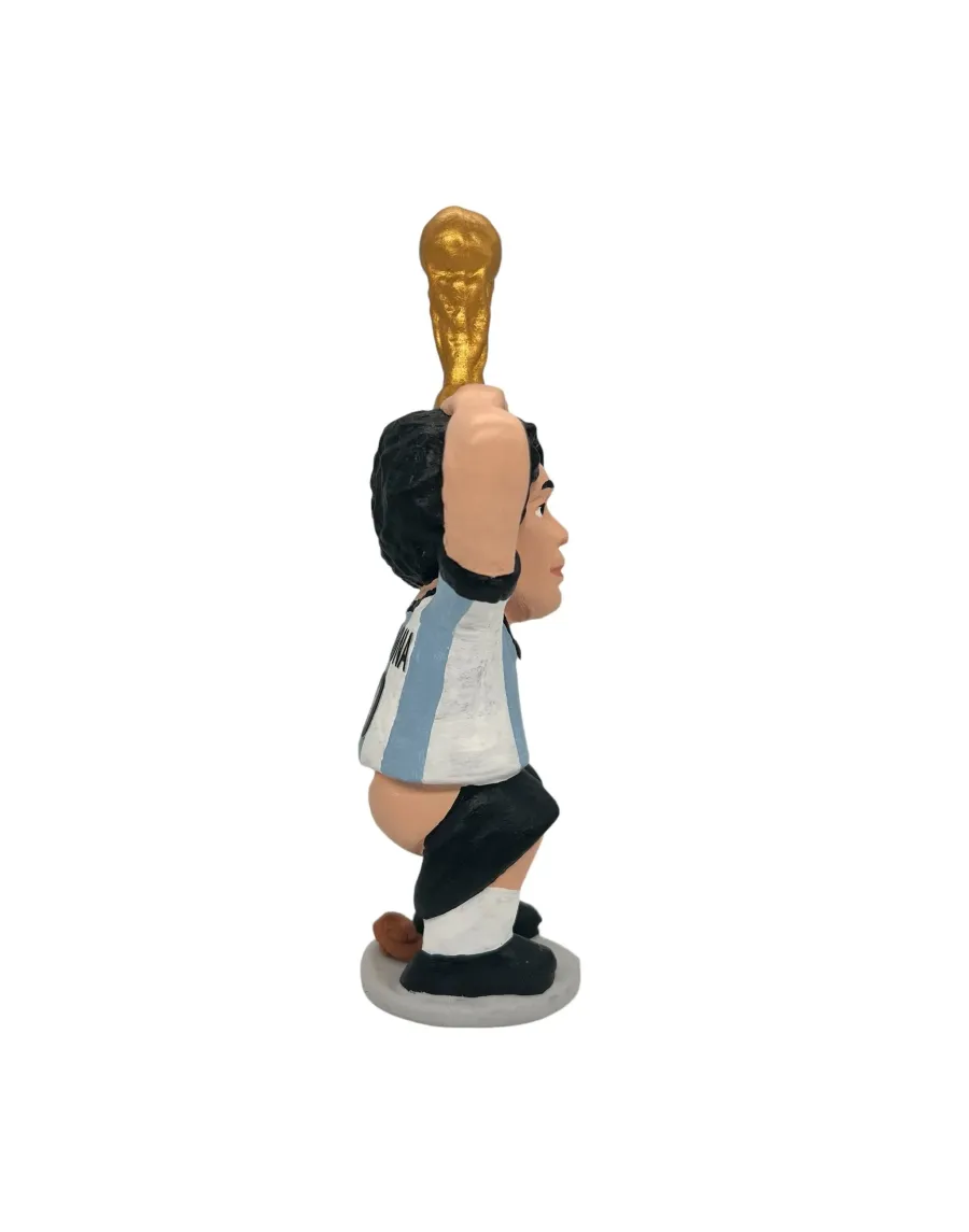 Figura de Caganer Maradona con Copa del Mundo de Alta Calidad - Compra Ahora