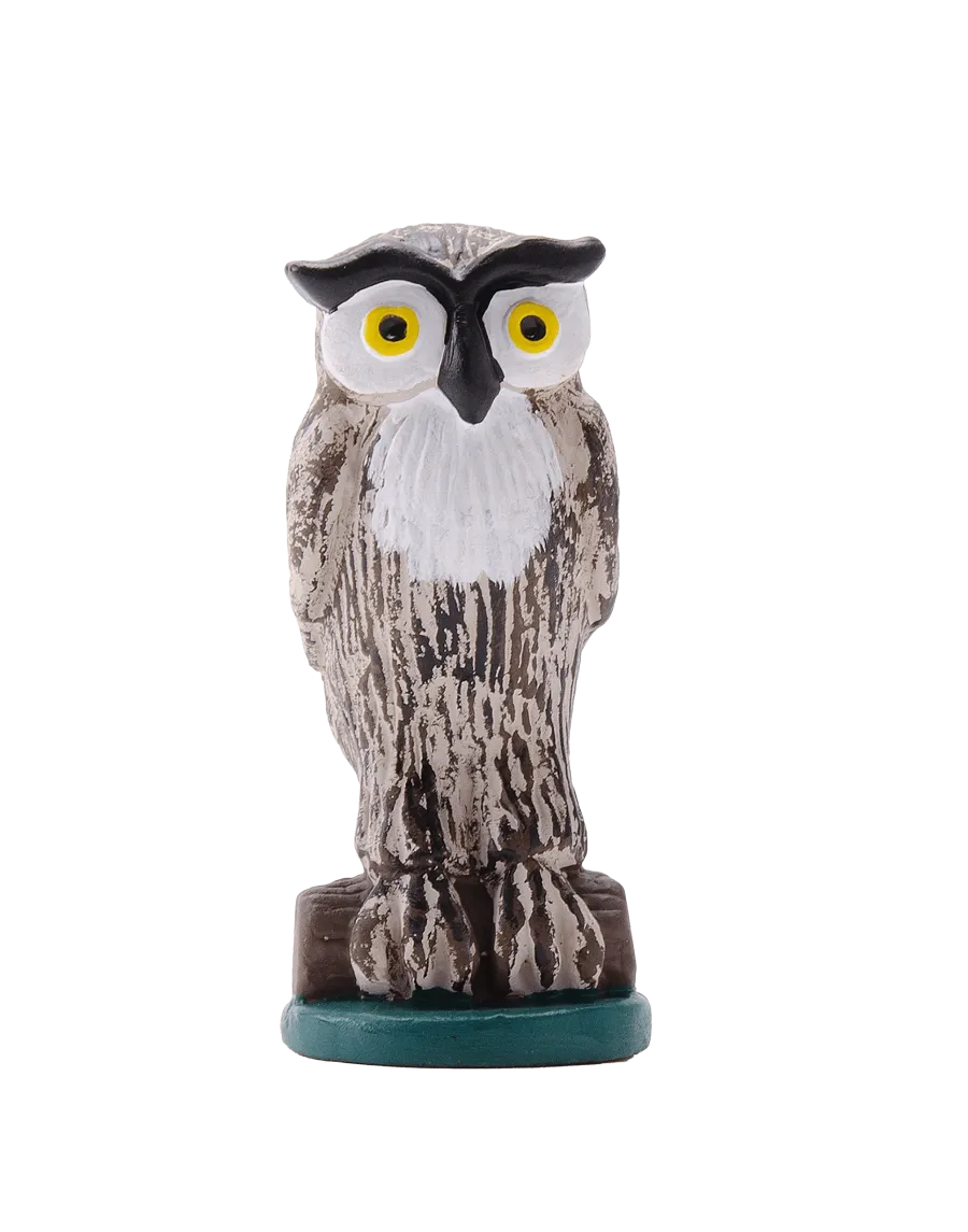 High-Quality Owl Caganer Figure - Buy Now