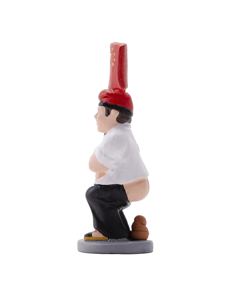 High-Quality Chinese Flag Caganer Figure - Buy Now